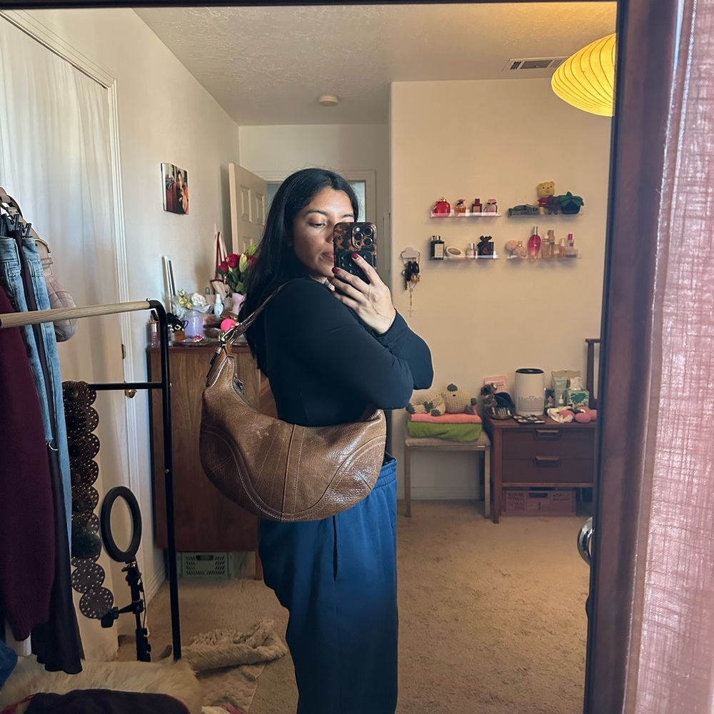 Coach Braided Leather Soho Hobo Bag - Picture 6 of 6